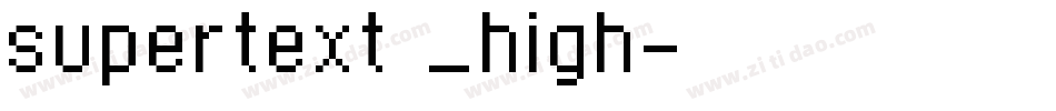 supertext _high字体转换